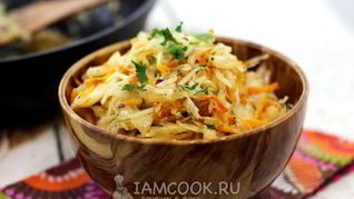 Жареная квашеная капуста