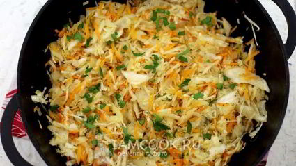 жареная квашеная капуста