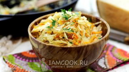 жареная квашеная капуста