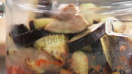 жареные баклажаны на зиму с чесноком и помидорами