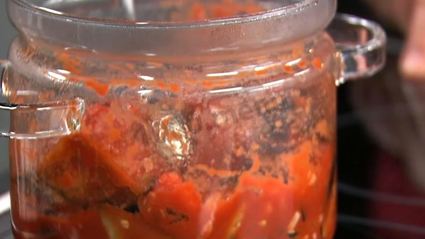 жареные баклажаны на зиму с чесноком и помидорами