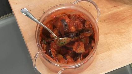 жареные баклажаны на зиму с чесноком и помидорами