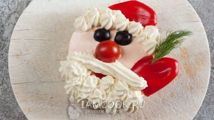 бутерброд дед мороз