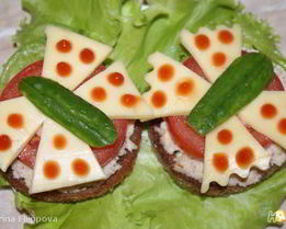 Бутерброд с куриной начинкой