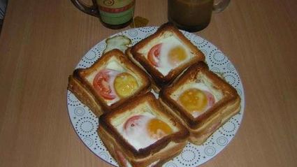 бутерброд с яйцом