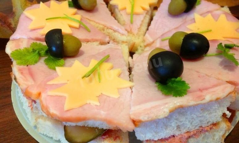 Рецепт бутербродного торта