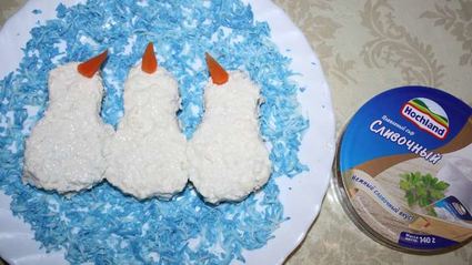 бутерброды поющие снеговики в шарфиках