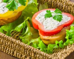 Бутерброды с болгарским перцем