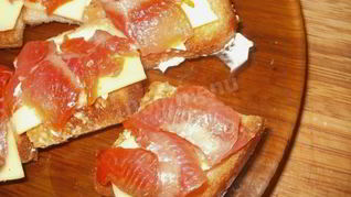 Бутерброды с семгой — Кростини