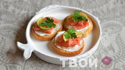 бутерброды с семгой