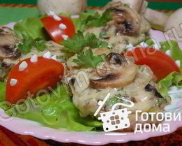 Бутерброды с шампиньонами и сыром