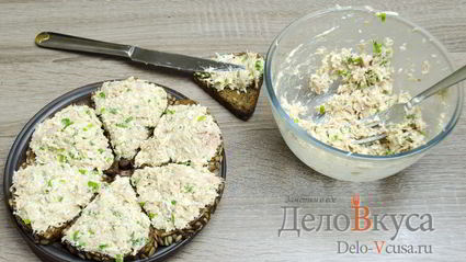 бутерброды с тунцом, яйцом и зеленым луком