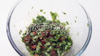 бутерброды с зеленью и творожным сыром