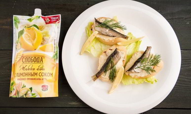 Рецепт бутербродов золотая рыбка