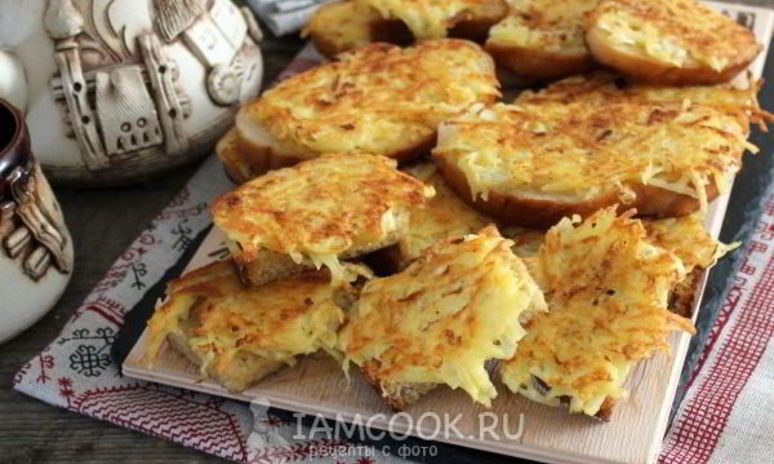 Рецепт горячих бутербродов с картошкой