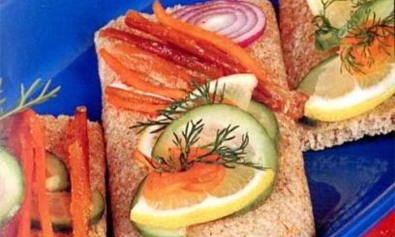 Рецепт острых бутербродов с семгой, лососем, форелью