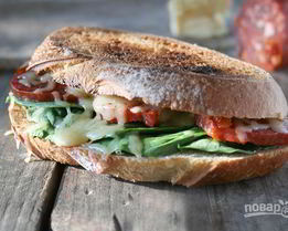 Улетные бутерброды с колбасой и сыром