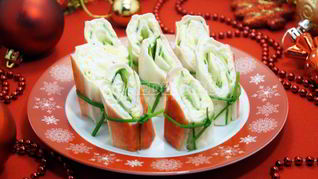 Фаршированные крабовые палочки