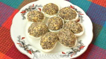 яйца фаршированные грибами