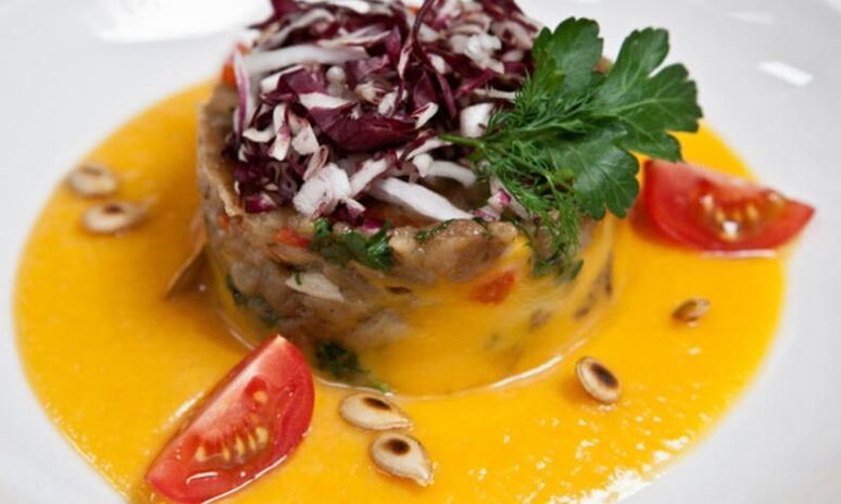 Рецепт баклажанной икры на тыквенном пюре