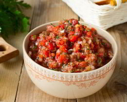 Баклажанная икра с чесноком