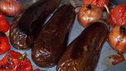 баклажанная икра с тахиной