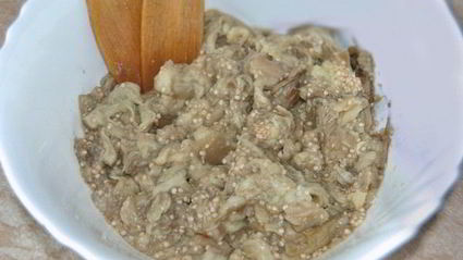 баклажанная икра с тахиной