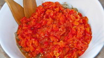 баклажанная икра с тахиной