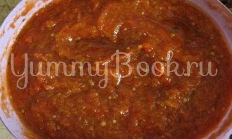 Рецепт икры баклажанной с красным перцем