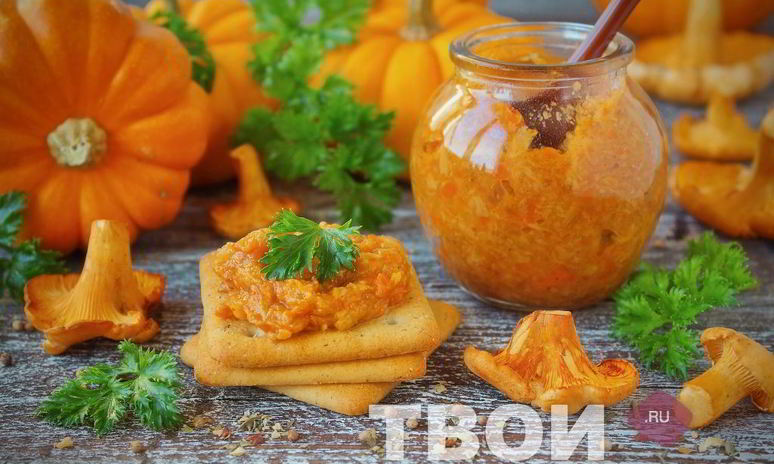 Рецепт икры из лисичек