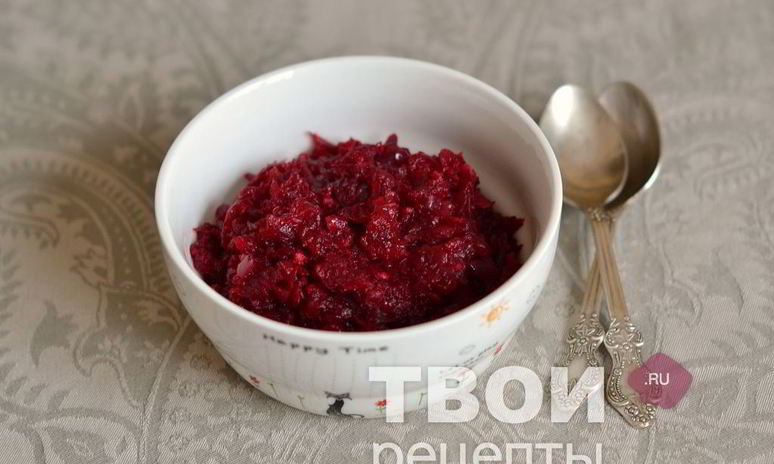 Рецепт икры из свеклы