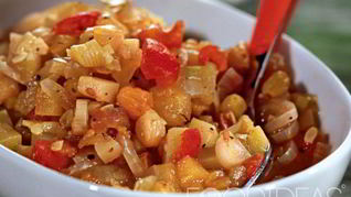 Кабачковая икра кусочками