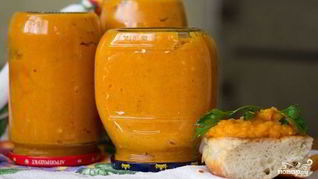 Кабачковая икра с кетчупом на зиму