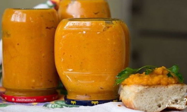 Рецепт кабачковой икры с кетчупом на зиму