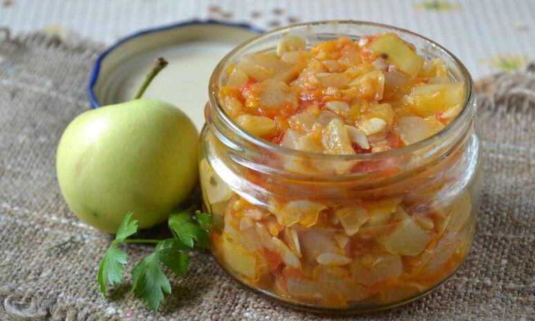 Рецепт кабачковой икры с яблоками на зиму