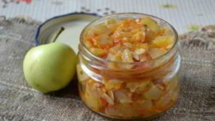 кабачковая икра с яблоками на зиму