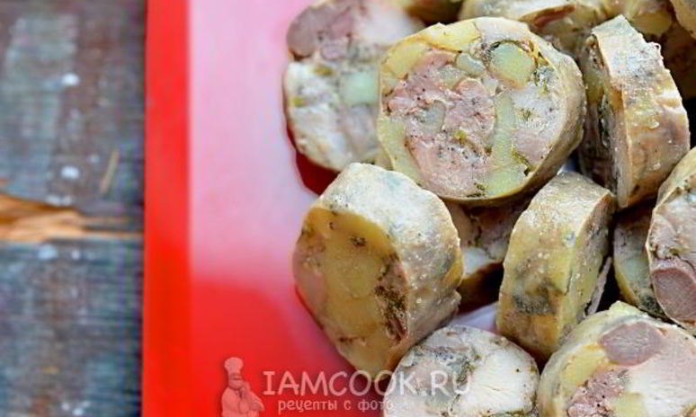 Рецепт картофельной колбасы