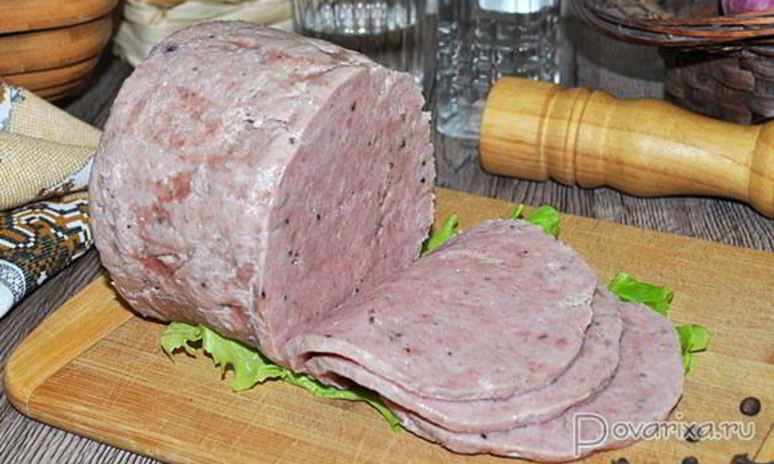 Рецепт колбасы в ветчиннице