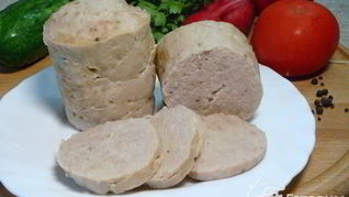 Куриная колбаса в кружке