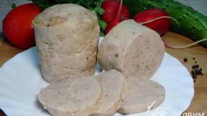 куриная колбаса в кружке