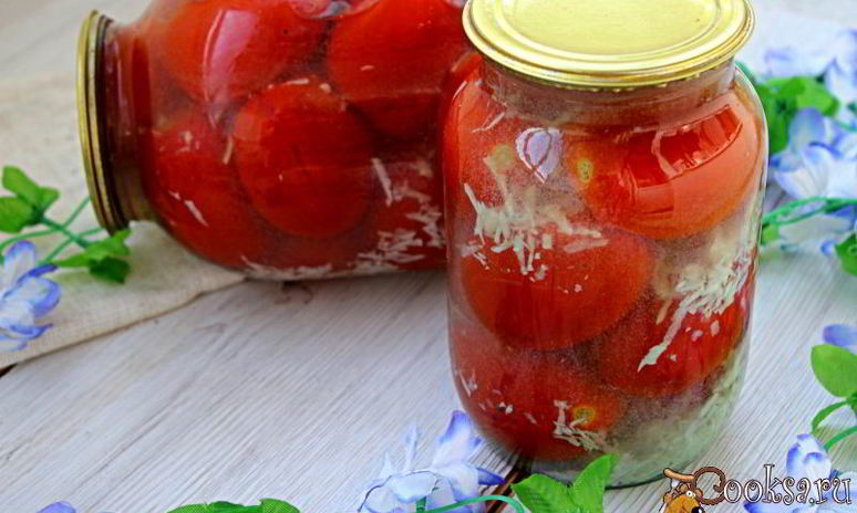 Рецепт маринованных помидоров с чесноком