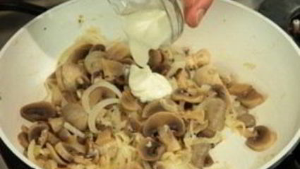 фриттата с грибами