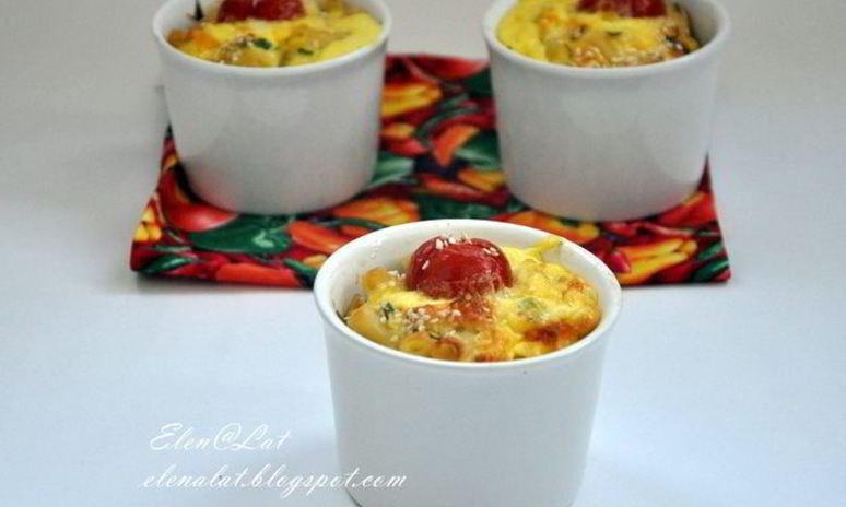 Рецепт фриттаты с макаронами и болгарским перцем