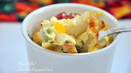 фриттата с макаронами и болгарским перцем