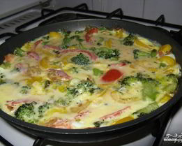 Омлет на кислом молоке