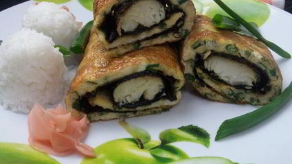 омлет рыбный в японском стиле