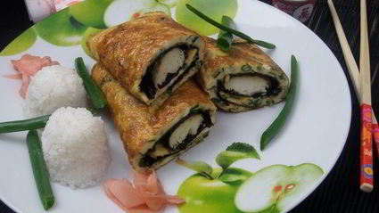 омлет рыбный в японском стиле