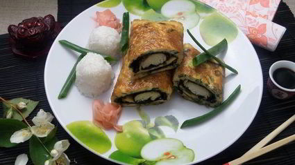 омлет рыбный в японском стиле