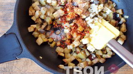 омлет с баклажанами