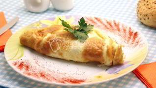 Омлет с грибами